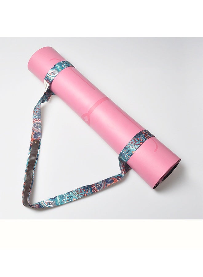 2 Pcs Vintage Print Yoga Mat Strap Sling, Adjustable Thick Yoga Mat Carrier Stretching Strap, Yoga Mat Sling Holder Women Stretching Band - Image 4