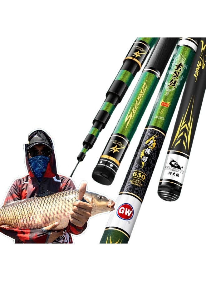 Gw Guangwei Fishing Rod Xuanzheji Big Fish Version, 5.7 Meters, Gr Green Big Fish Platform Fishing Rod, Powerful Pulling Big Fish Rod, Fish Finding Rod, Giant Fish - Image 3