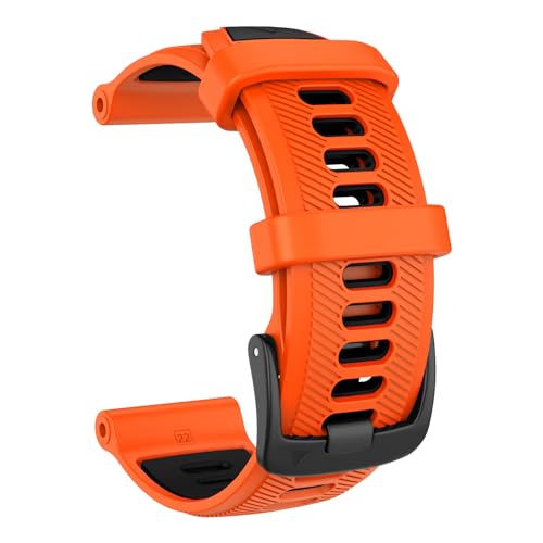 ISABAKE Watch Band for Garmin Forerunner 965/945/970/955/935, 22mm Silicone Replacement Strap for Fenix 5/Fenix 6/Approach S60 - Image 2