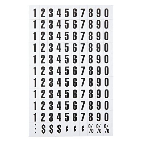 MasterVision ملحقات لوحة ماستر فيجن المغناطيسية القابلة للتبديل، أرقام، سوداء، 0.75" h - Image 1