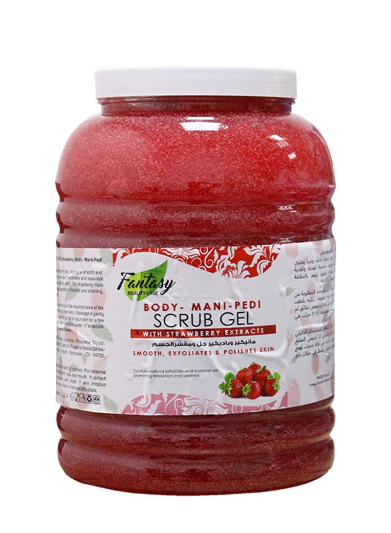 Fantasy BEAUTY LINE سكراب القدم والجسم بالفراولة 5 كجم - تجربة تقشير فاخرة - Image 1