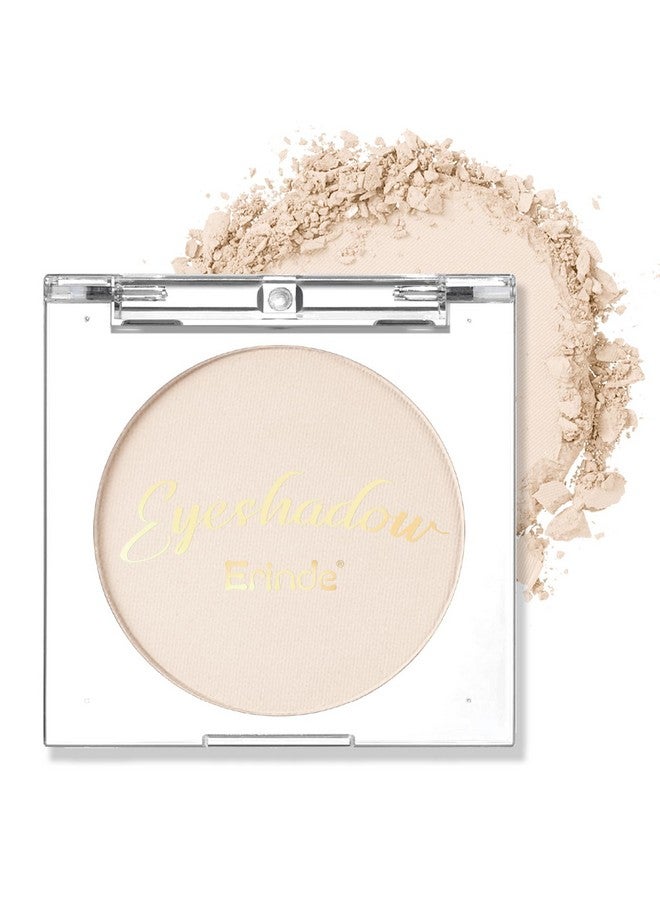Erinde Single Beige Matte Eyeshadow Palette, Velvet Eye Shadow Compact Powder Primer Base Makeup, Neutral Nudes Naked Matte Pressed Powder Eye Shadow Palette, 06# Beige - Image 1