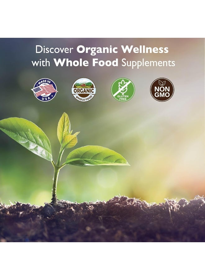 Organic Earth Men’S Daily Multivitamins with Organic Guava, Broccoli & Kelp 60 Capsules  - Image 5