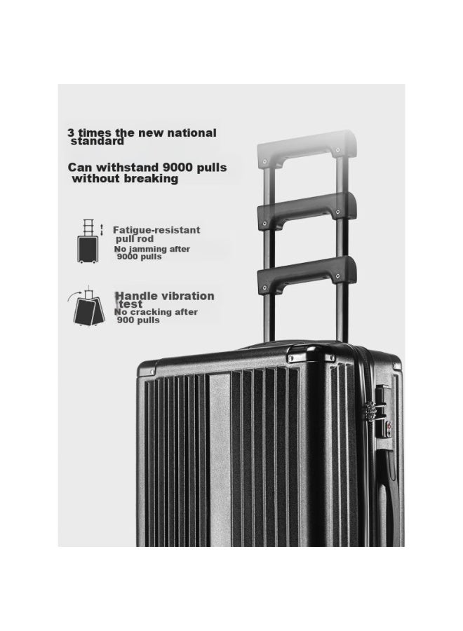 كارتيلو Cartelo Luggage، حقيبة سفر 20 بوصة، حقيبة سفر، أمتعة محمولة، قفل بكلمة سر، حقيبة جلدية، للرجال والنساء، أسود أوبسيديان - Image 2