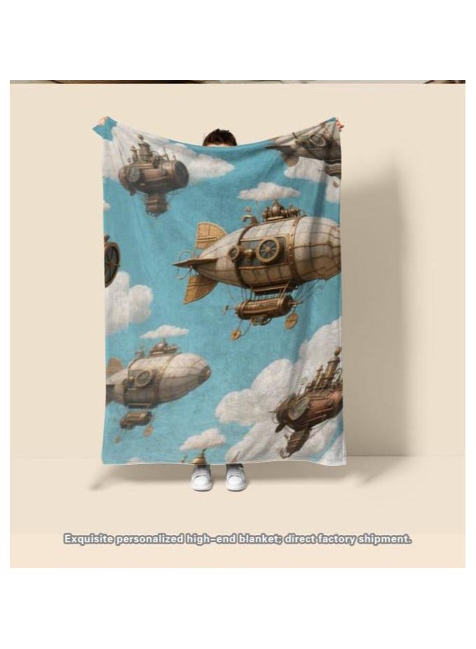 عام بطانية رقيقة من الفانيلا الكرتونية للأطفال أو الطلاب (دافئة ومريحة ومناسبة للنوم والألعاب) 100 سم * 150 سم - 566 - Image 3