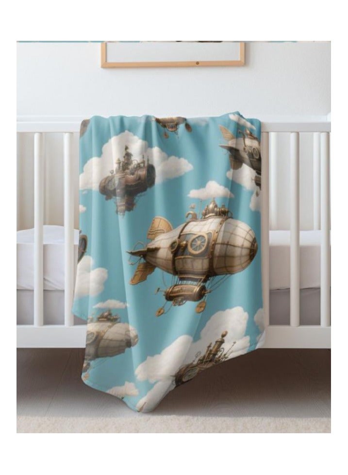 عام بطانية رقيقة من الفانيلا الكرتونية للأطفال أو الطلاب (دافئة ومريحة ومناسبة للنوم والألعاب) 100 سم * 150 سم - 566 - Image 4