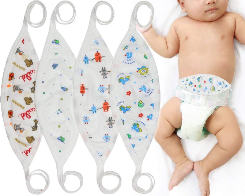 ToBeInStyle Babies 4Pack Comfortable Newborn Baby Belly Binder Boy One Size - Image 1
