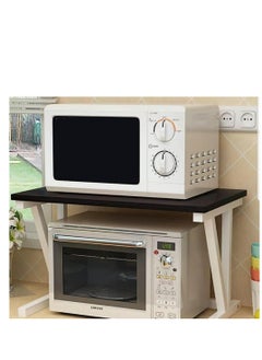 Generic Double Microwave Oven Rack Multifunctional Microwave Stand Kitchen Storage 2 Tier Shelf for Home Cabinet Storage Rack  - Image 1