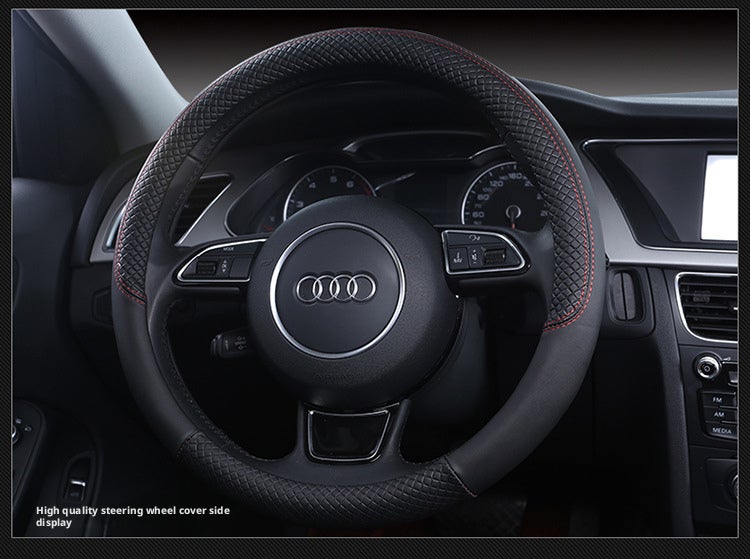 Cartoon Multi-color Leather Steering Wheel Cover - Image 2
