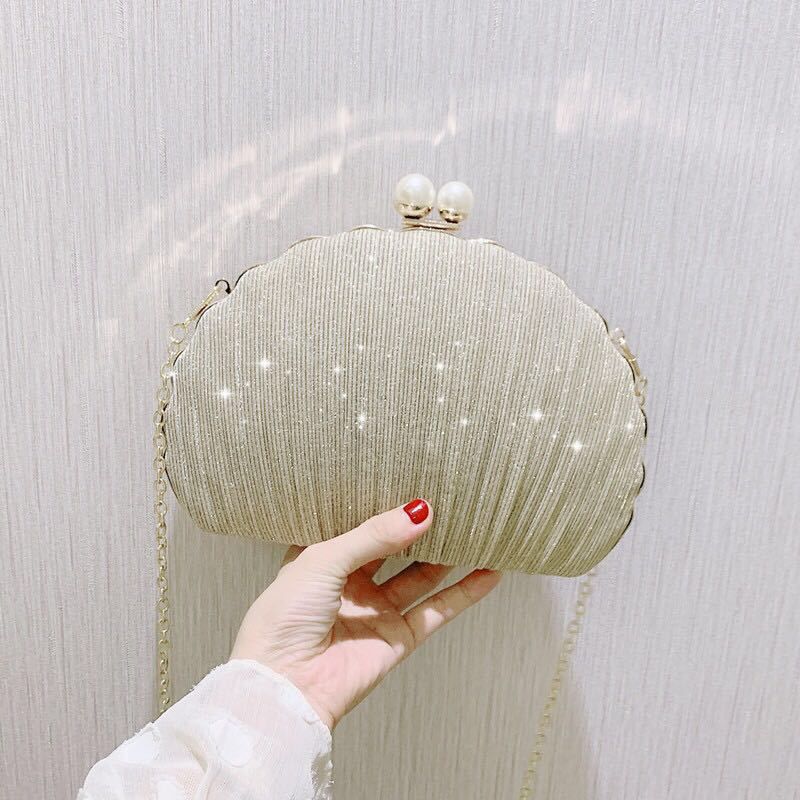 New Light Luxury Evening Bag Fashion Versatile Women'S Pearl Handbag Dress Bag - Image 2