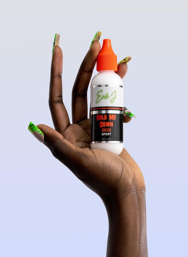 Ericka J. Hold Me Down Adhesive Sport (Ain’t No Other™) - Peach Flavored Waterproof Lace Wig Glue for Strong Hold, Quick Drying, Sweat & Water Resistant - Sensitive Skin Friendly-60g/ 2.1 oz - Image 2