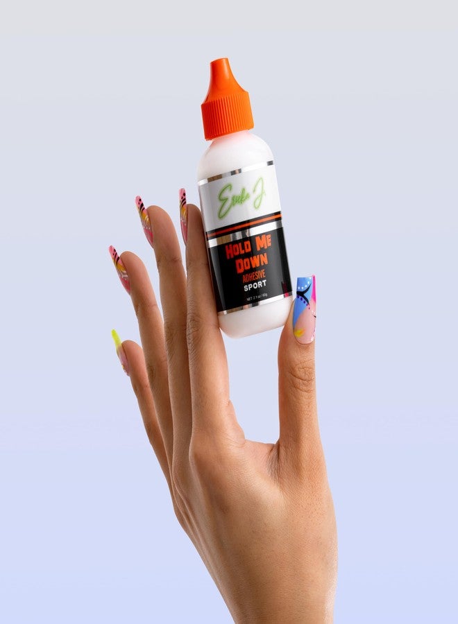 Ericka J. Hold Me Down Adhesive Sport (Ain’t No Other™) - Peach Flavored Waterproof Lace Wig Glue for Strong Hold, Quick Drying, Sweat & Water Resistant - Sensitive Skin Friendly-60g/ 2.1 oz - Image 3