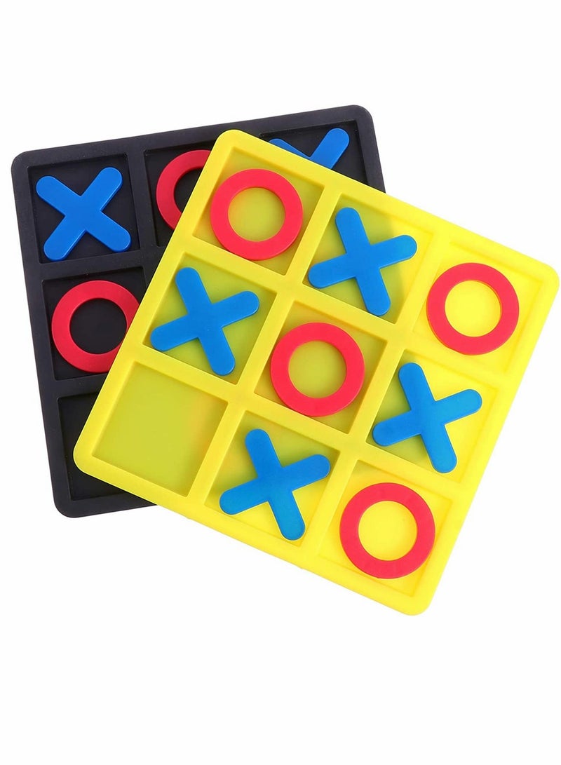 SYOSI Board Games, Tic Tac Toe Game Board, Game Strategy Board, Game Family Games Night, Classic Board Games Tactile Puzzle, 2 Boxes - Image 1