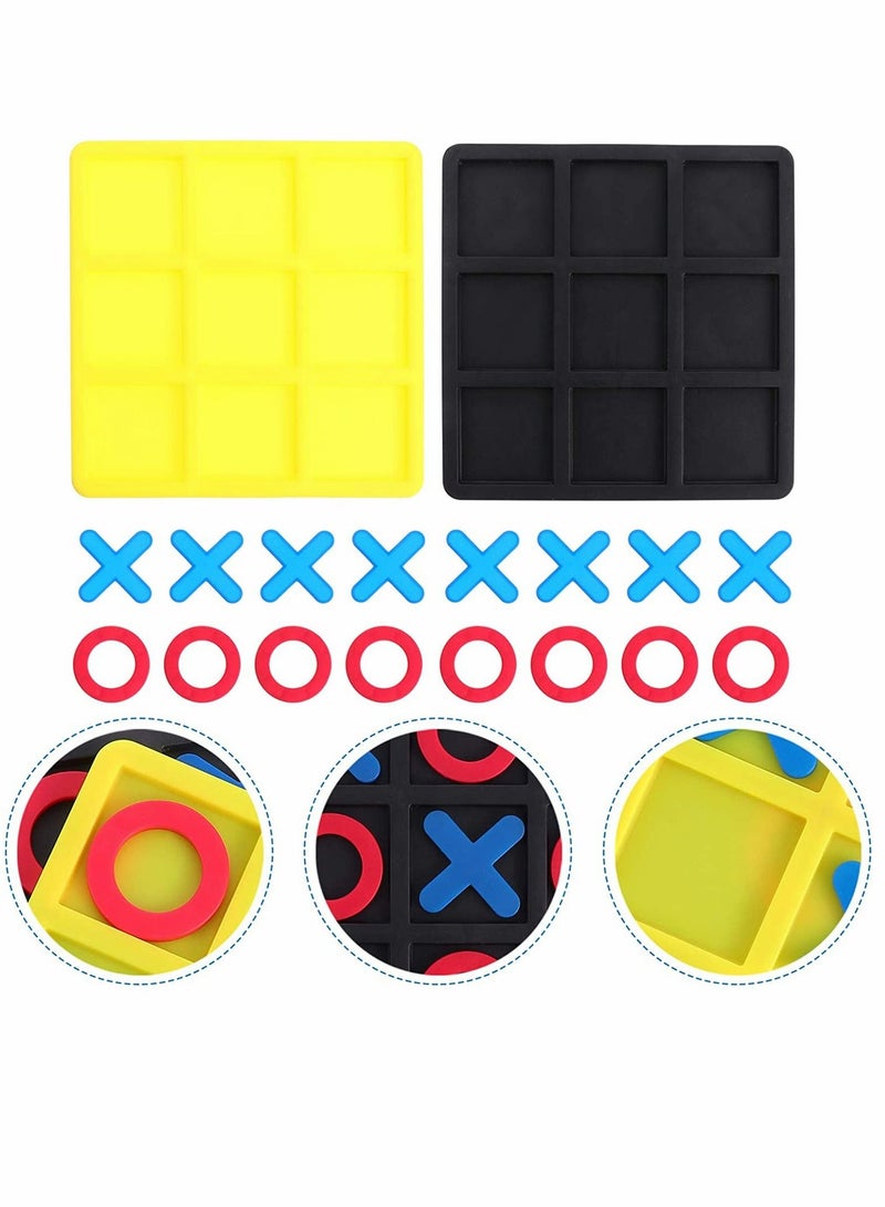 SYOSI Board Games, Tic Tac Toe Game Board, Game Strategy Board, Game Family Games Night, Classic Board Games Tactile Puzzle, 2 Boxes - Image 2