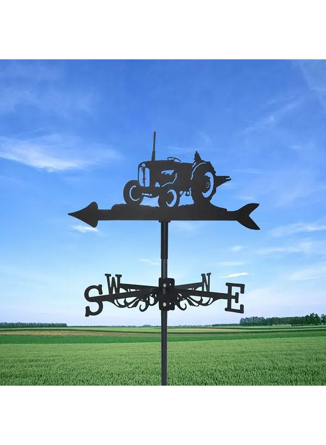 Farm Tractor Weather Vane Rustic Metal Outdoor Decor for Garden Barn - Image 2