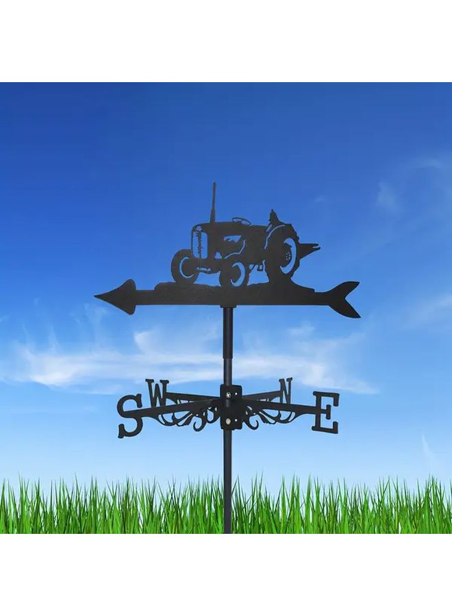 Farm Tractor Weather Vane Rustic Metal Outdoor Decor for Garden Barn - Image 3