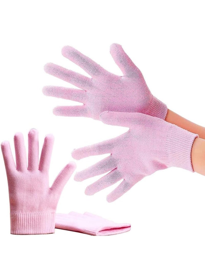 Reusable Moisturizing Silicone Hand Gloves – 2 Pack for Treating Cracked and Dry Hands – Intense Moisturizing and Ultra Softness – Multiple Colors - Image 1