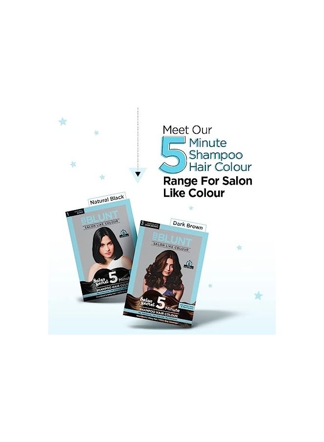 BBLUNT Chocolate Dark Brown 5 Minute Shampoo Hair Colour - Image 4