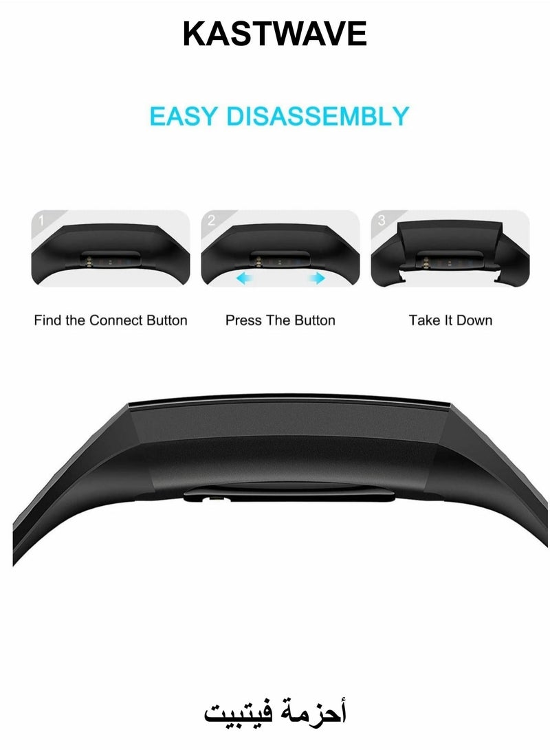 KASTWAVE Replacement Bands Compatible with Fitbit Charge 4/3 - Image 1