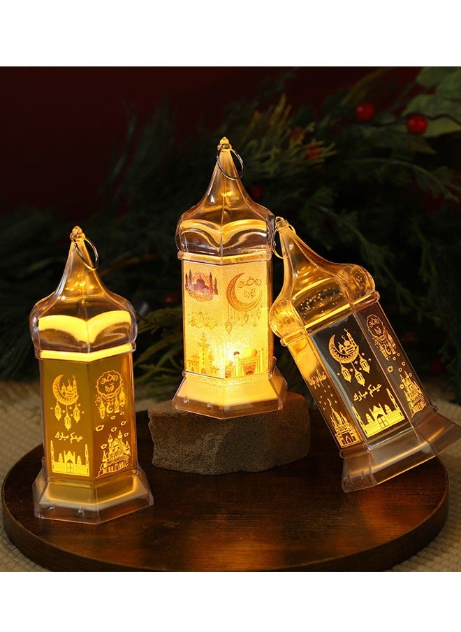 HOMESTAR Exquisite Transparent Crystal Lamp Pagoda shaped Ramadan Lamp Decorative Flameless Candle Tabletop Candle Lamp for Handmade with Premium Quality and Unique Design  - Image 1