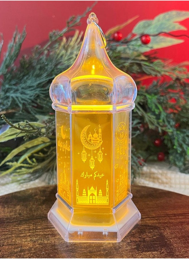 HOMESTAR Exquisite Transparent Crystal Lamp Pagoda shaped Ramadan Lamp Decorative Flameless Candle Tabletop Candle Lamp for Handmade with Premium Quality and Unique Design  - Image 4