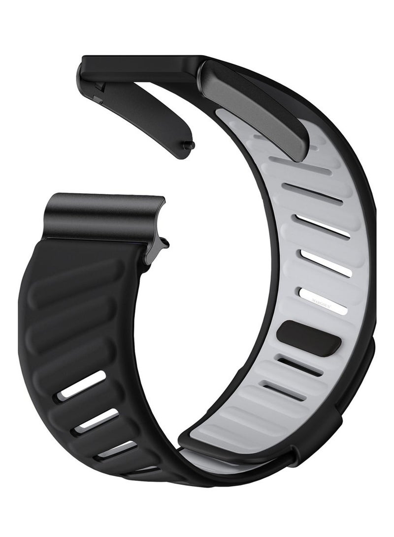كيلا حزام رياضي متوافق مع Whoop 5.0 حزام سيليكون ناعم وجيد التهوية، أساور بديلة قابلة للتعديل لسوار Whoop 5.0 - أسود - Image 1