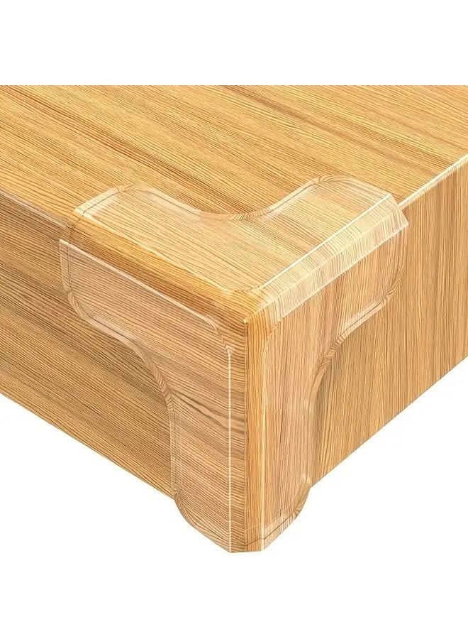 12Pcs T Shaped Table Edge Protectors Heavy Duty Transparent Silicone Anti Collision Corner - Image 5