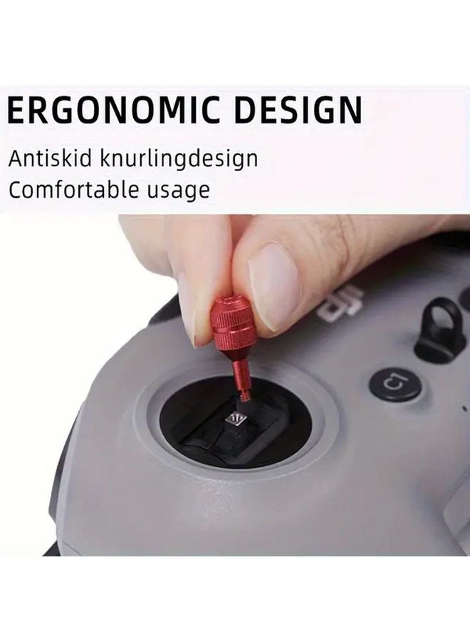 عصا تحكم من سبائك الألومنيوم الحمراء لطائرة DJI Avata 2، إكسسوارات جهاز التحكم عن بُعد RC PRO للطيران بالمنظور الأول - Image 5