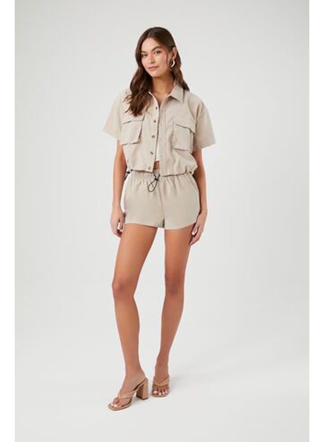 FOREVER 21 Toggle Drawstring Short-Sleeve Shirt - Image 3