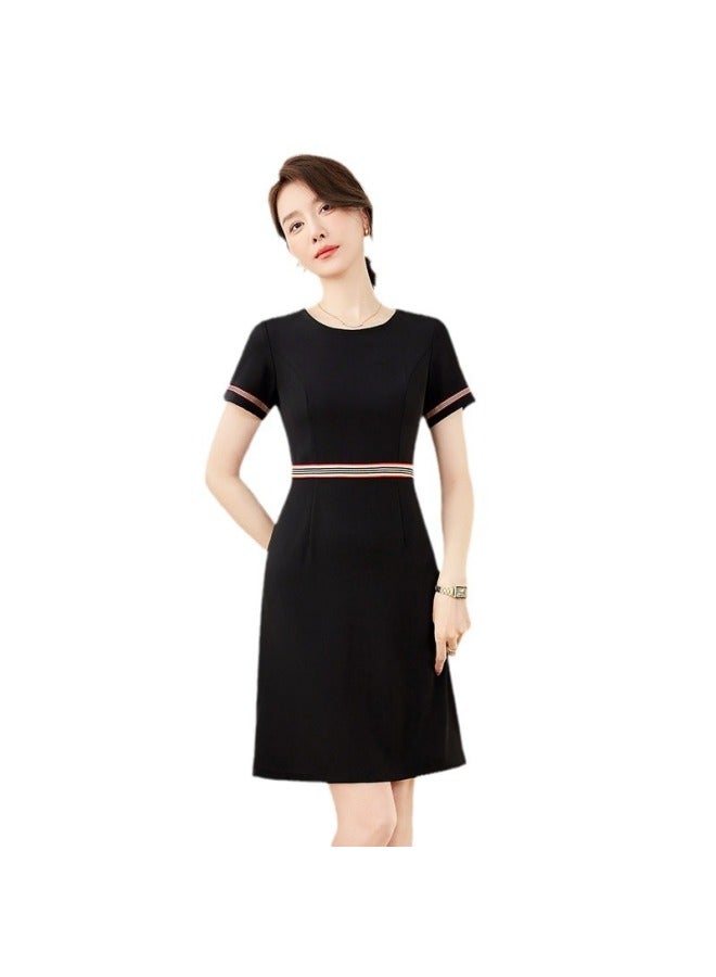 LLY633 Korean Style Spring And Summer Business Wear Temperament Dress Female Sales Department Front Desk Stewardess Uniform Workwear - Image 5