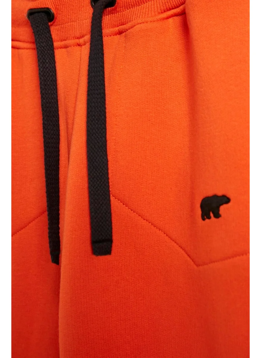 Bad Bear Less Plain Sweatpants Kids Orange Children's Tracksuit Bottoms