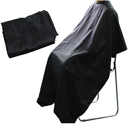 ayushicreationa ayushicreationa Professional Hairdressing Gown Barbers Cape Salon Apron Hair Cloth for Hair Styling Water Resistant Black 1 PCS - Image 4