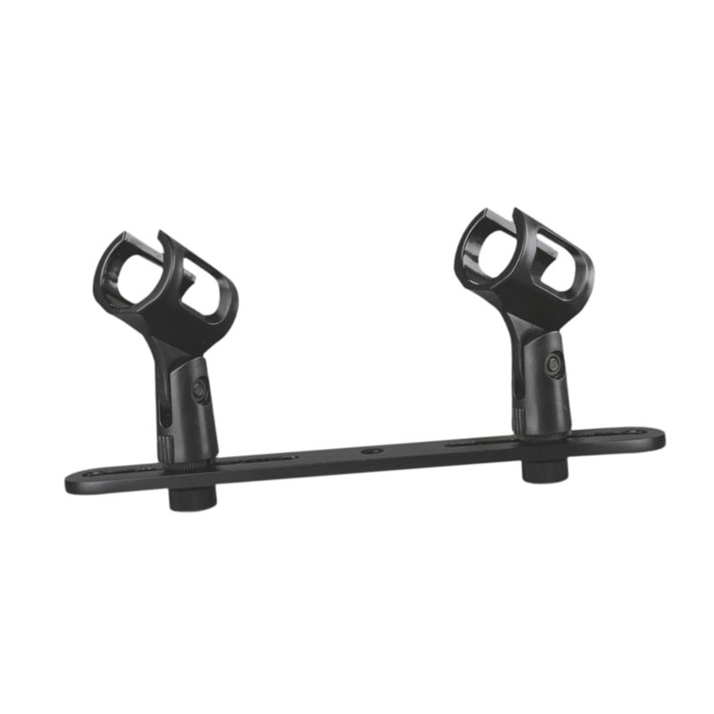 Professional Double Heads Microphone Mount Bar Compact Stereo Array Metal Bracket - Image 2