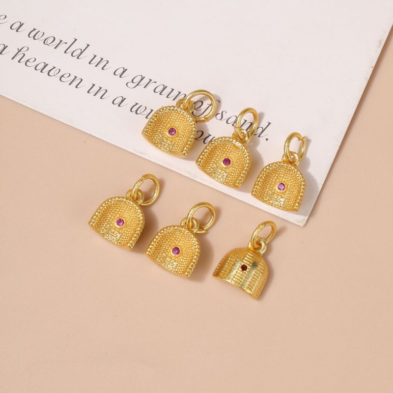 Lotus Gourd Charm for DIY Jewelry Dustpan no. 3 