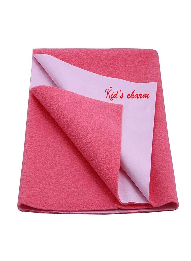 Kid's Charm - Instant Dry Water Proof and Reusable Mat/Bed Protector/Absorbent Dry Sheets (200cm X 140cm, X-Large) - Dark Pink - Image 1