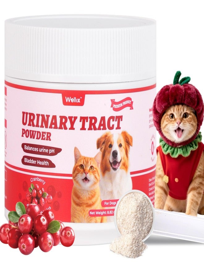 Wellix 8.8oz Large Dog and Cat Urinary Supplement - Rich in Omega-3,Cranberry for Cat UTI Treatment -Urinary Tract Podwer for Bladder & Kidney Support - Mixing with Dog&Cat Food Topper - Image 1