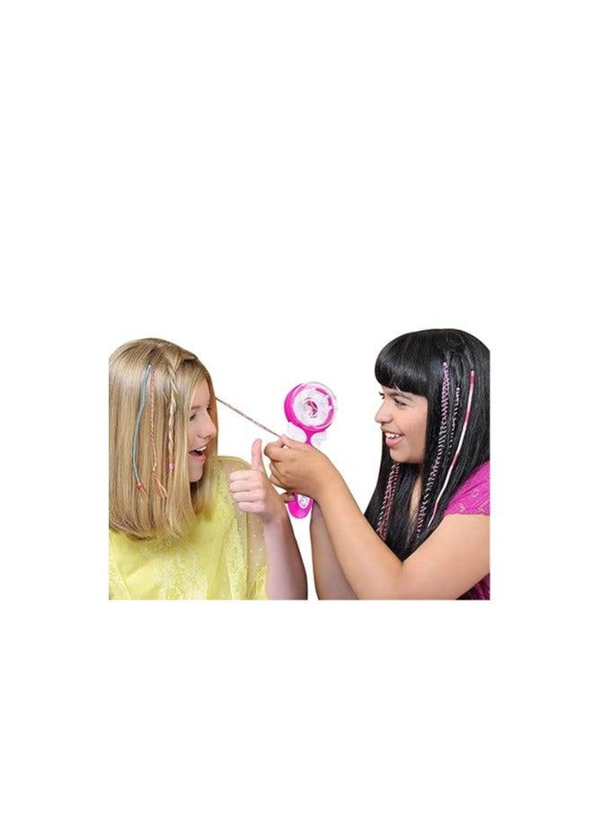 عام حلقة مشبك الشعر الكهربائي السيراميكي، أداة لف الشعر بالخيوط للتصميم الذاتي المريح، أداة لف الشعر للفتيات لشعر الرأس. - Image 3