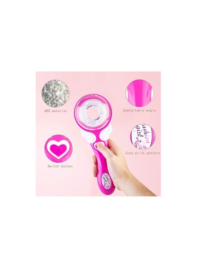 عام حلقة مشبك الشعر الكهربائي السيراميكي، أداة لف الشعر بالخيوط للتصميم الذاتي المريح، أداة لف الشعر للفتيات لشعر الرأس. - Image 4