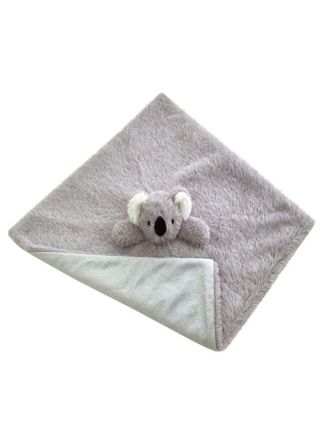 Doindute Baby Gray Koala Soft Stuffed Animal Security Blanket, Plush Koala Character Lovey Blanket, Baby Shower/Nursery Gift, Newborn Infant Toddler Snuggle Blankie for Girls Boys, 14 Inches - Image 3