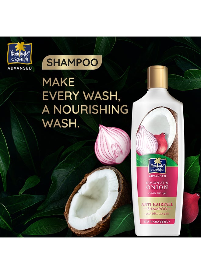 Parachute Anti-Hairfall Shampoo With Onion And Coconut - Pink 2 x 340ml - Image 2