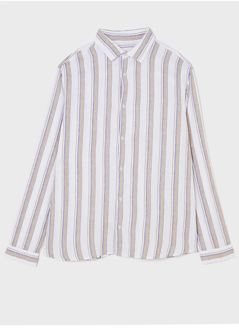 JACK & JONES Jprccryder Relaxed Fit Stripe Shirt