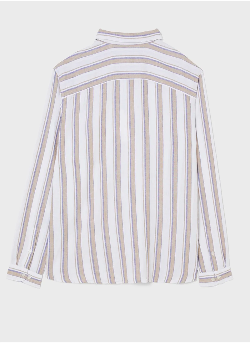 JACK & JONES Jprccryder Relaxed Fit Stripe Shirt