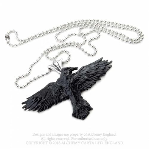 Alchemy Black Raven Alchemy Gothic Necklace - Image 3