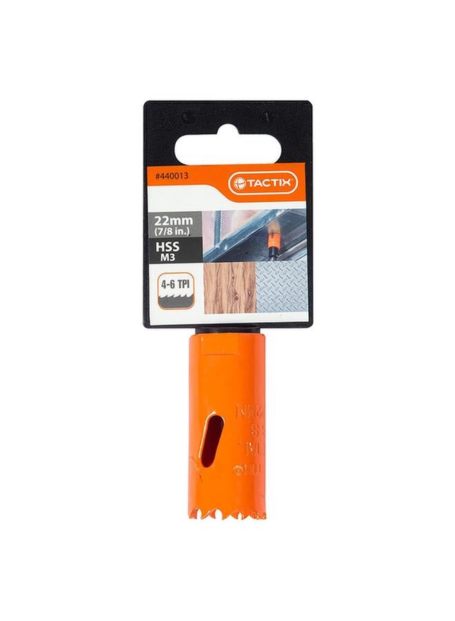 Tactix Bimetallic Cup Saw Orange and Black 56 x 22mm - Image 1