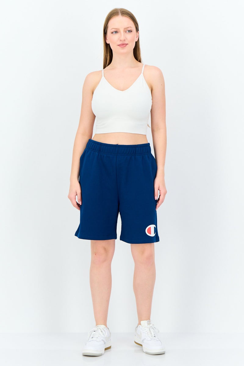 Champion Women Sportswear Fit Embroidered Logo Outdoor Shorts, Blue - Image 2