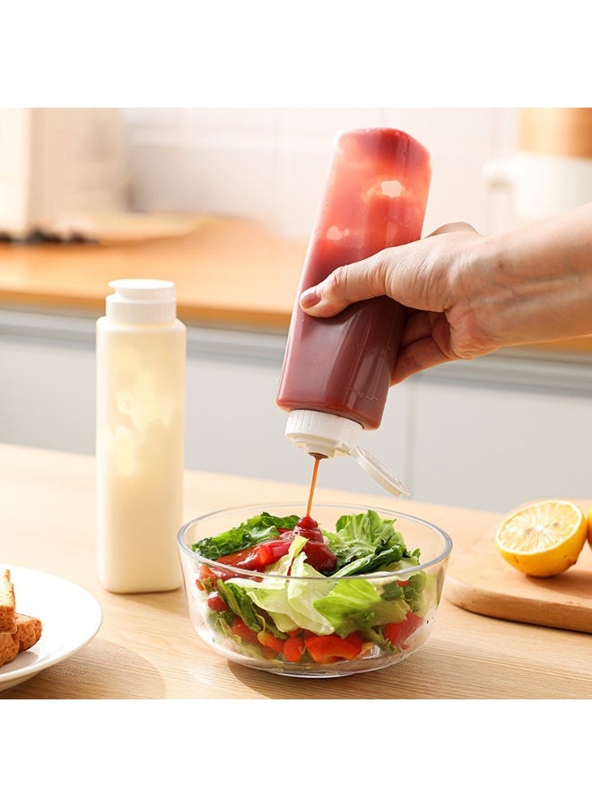 كيلا 6 عبوات زجاجات ضغط التوابل مع صمام سيليكون مقلوب من السيليكون، صلصة حارة مقلوبة، تتبيلة سلطة، عسل، زيت، موزعات شراب، مانعة للتسرب وقابلة لإعادة الاستخدام (200 مل) - Image 5