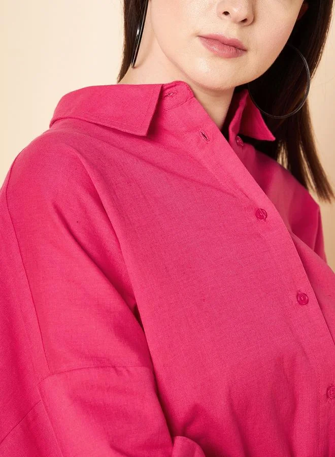 HIGH STAR Women Magenta Shirt