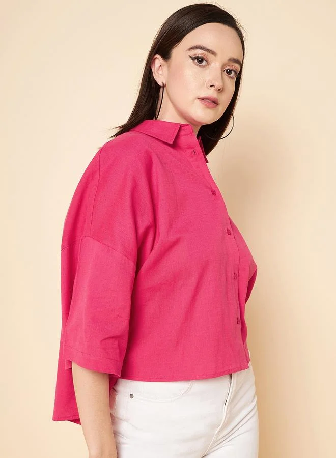 HIGH STAR Women Magenta Shirt