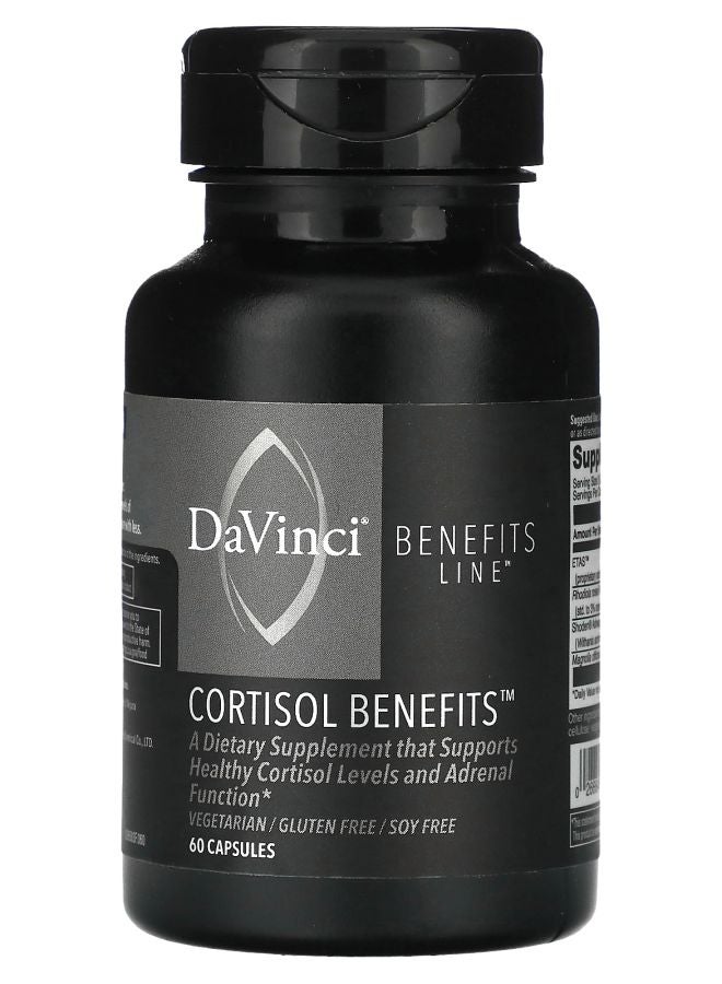 DaVinci Laboratories Benefits Line Cortisol Benefits 60 Capsules