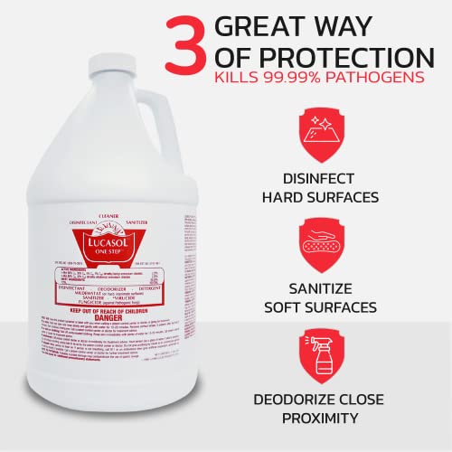 Lucasol ONE Step Hospital Grade Disinfectant (Gallon) - Image 4